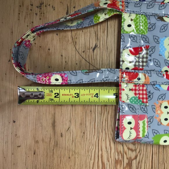 Owl Print Paperchase Vinyl Lunch Sack - Picture 13 of 14
